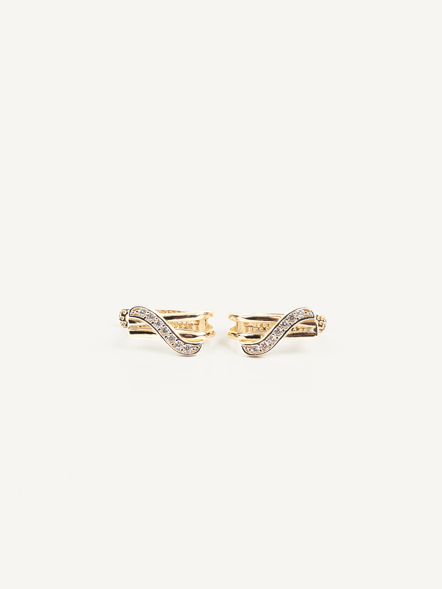 Lotus Gold Earrings