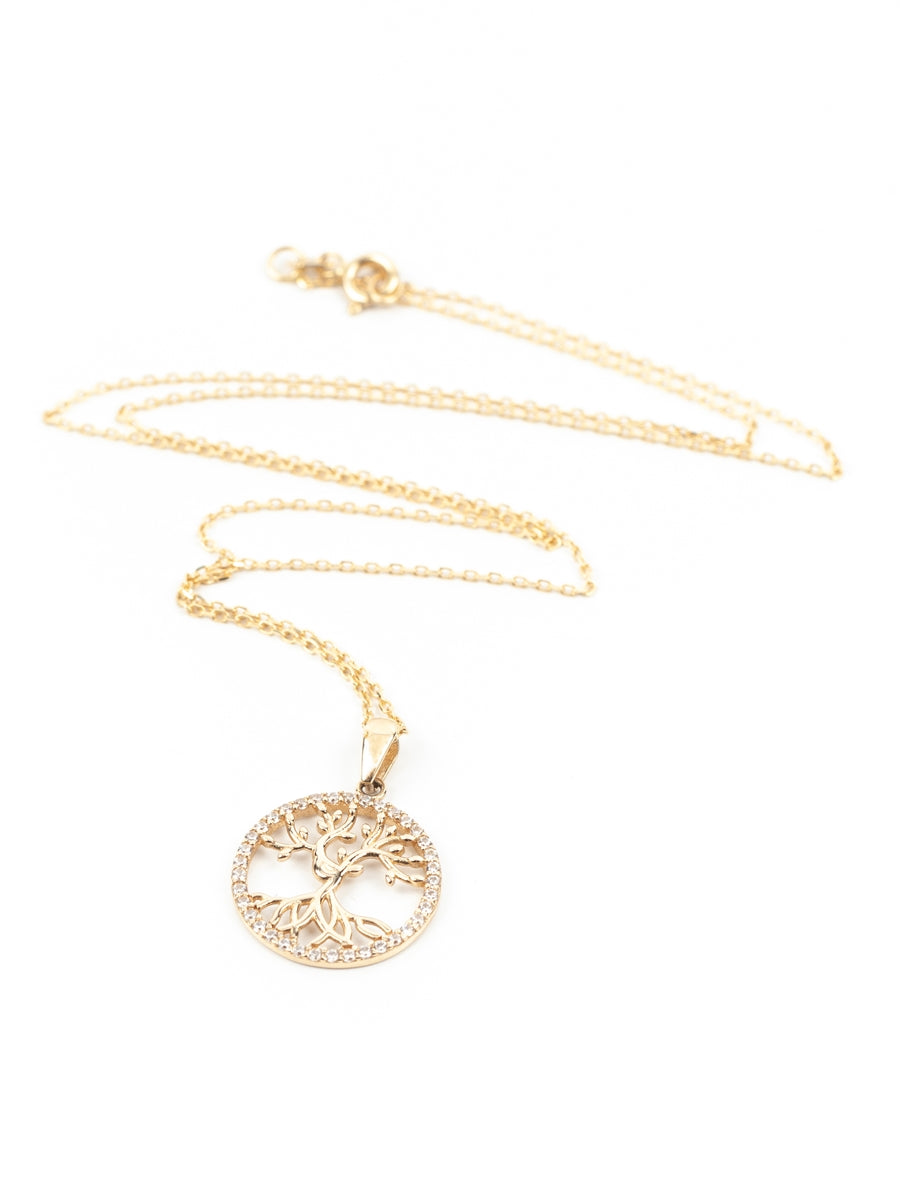 Cosmic Roots Gold Pendant