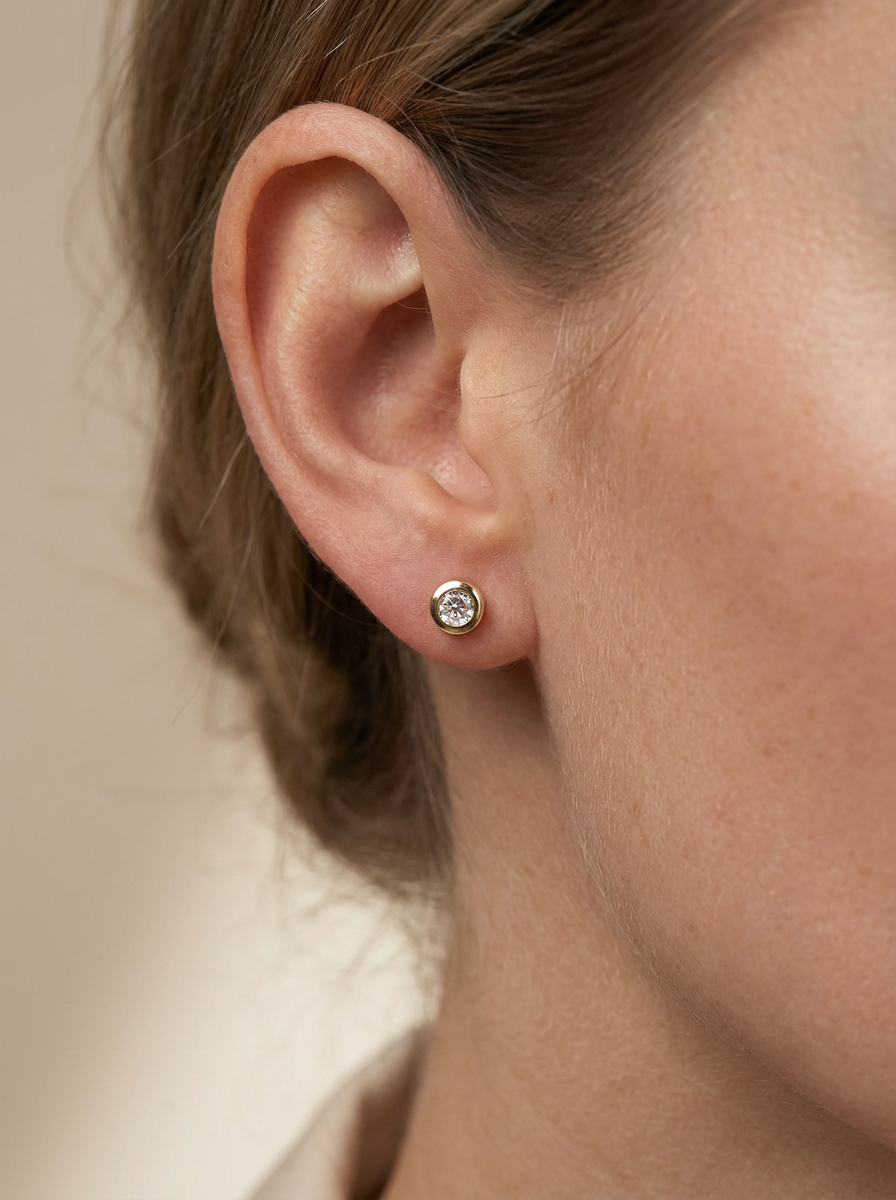 Lucente Gold Studs