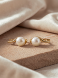 Claire Gold Pearl Earrings