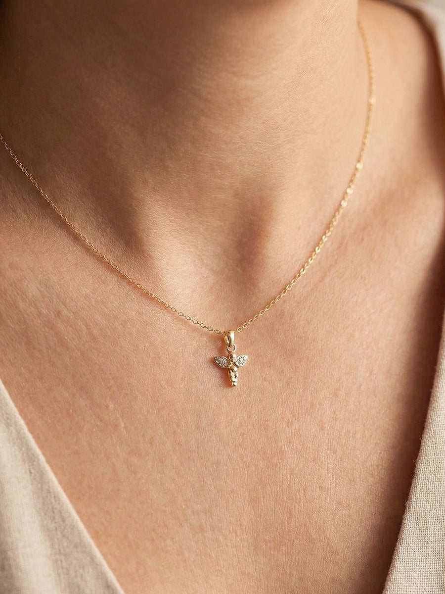 Little Guardian Gold Pendant