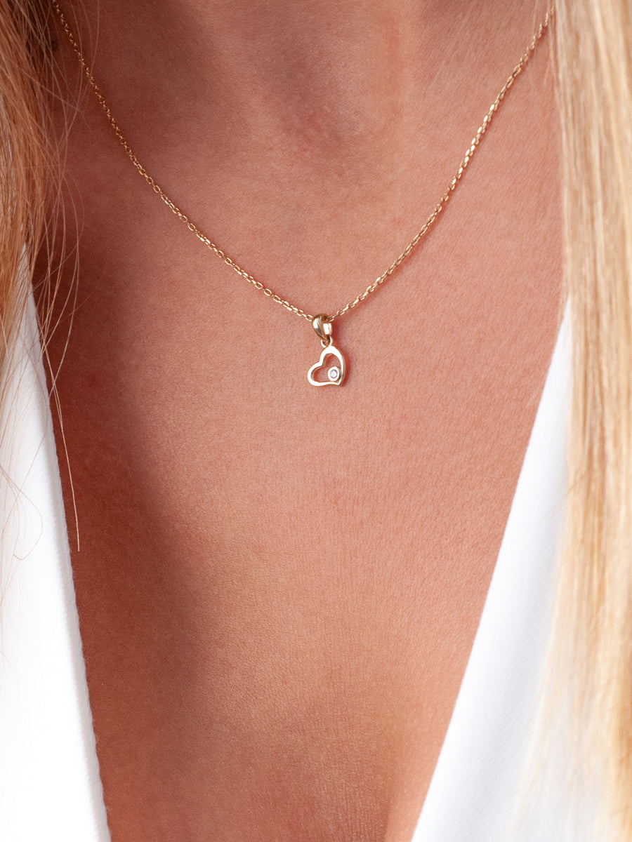 Open Heart Necklace