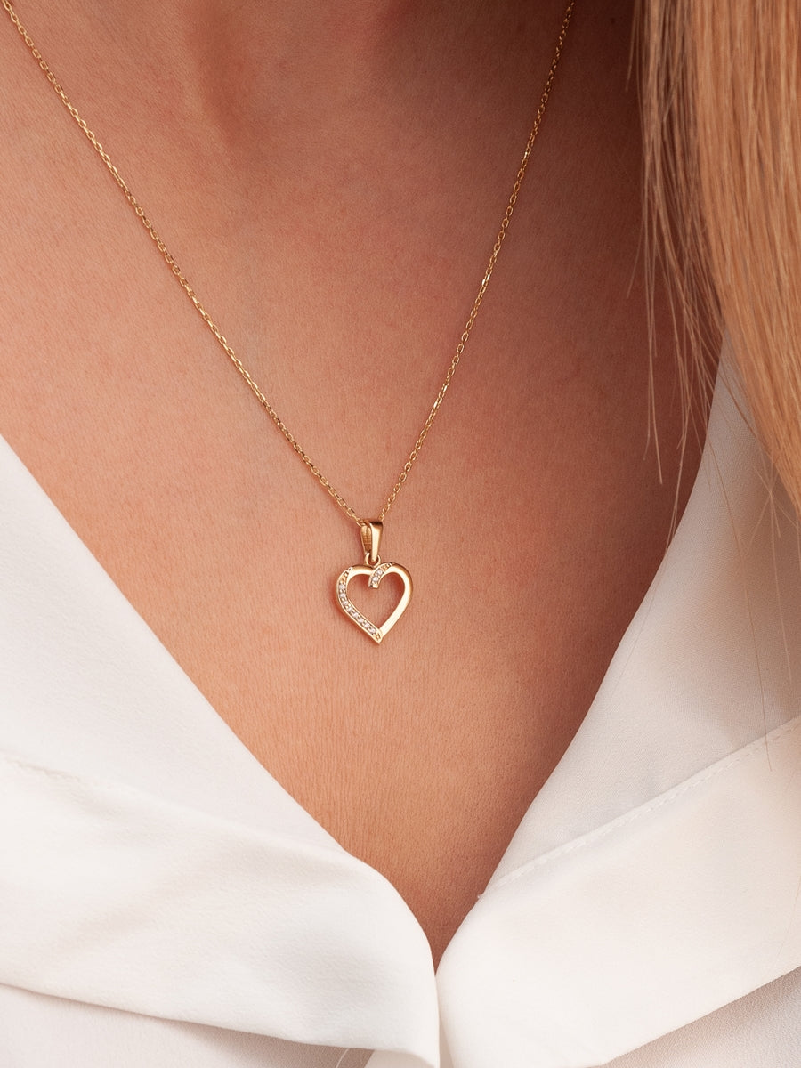 "Yours Always" Gold Pendant