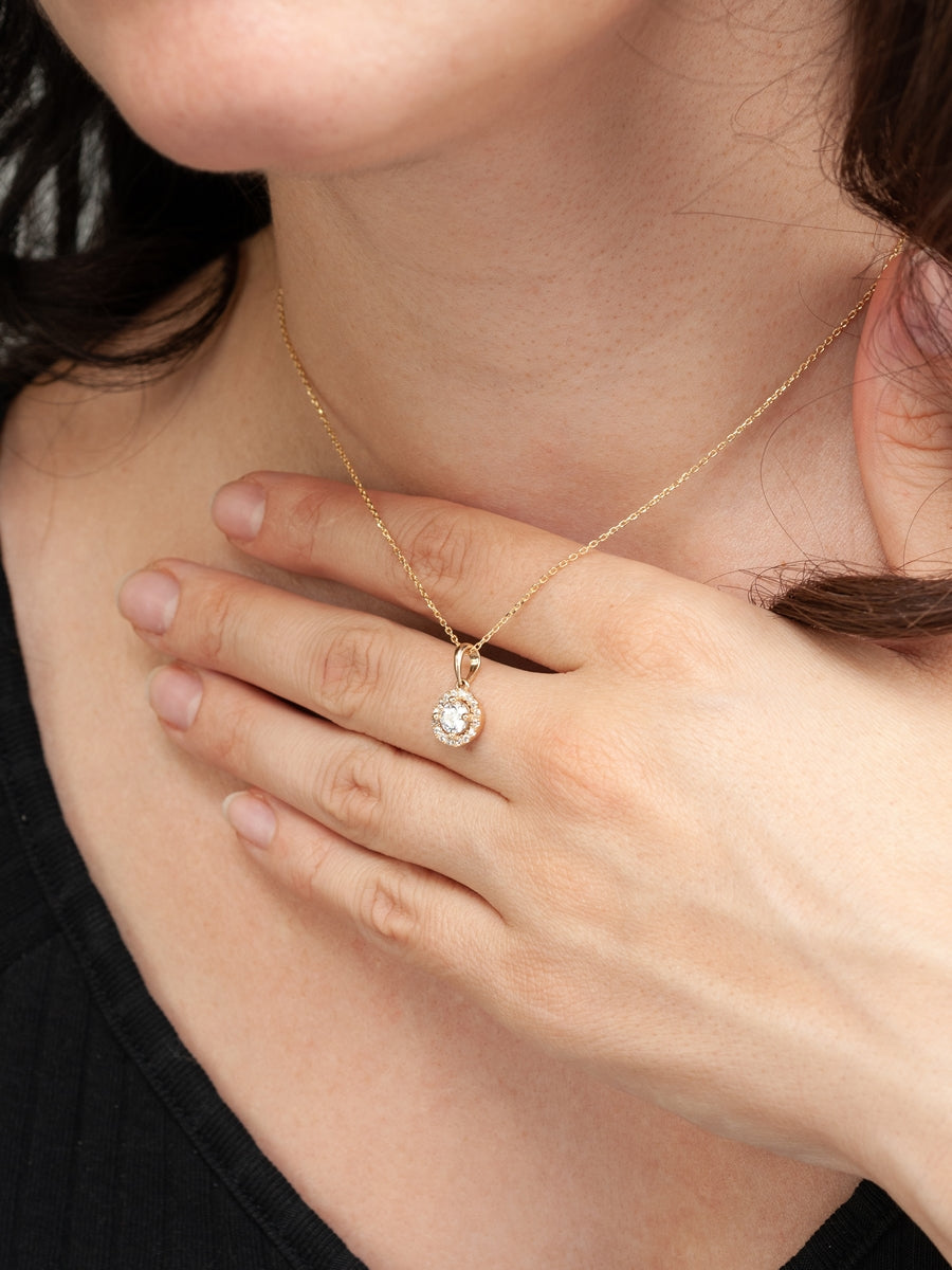 Gold Gemstone Pendant