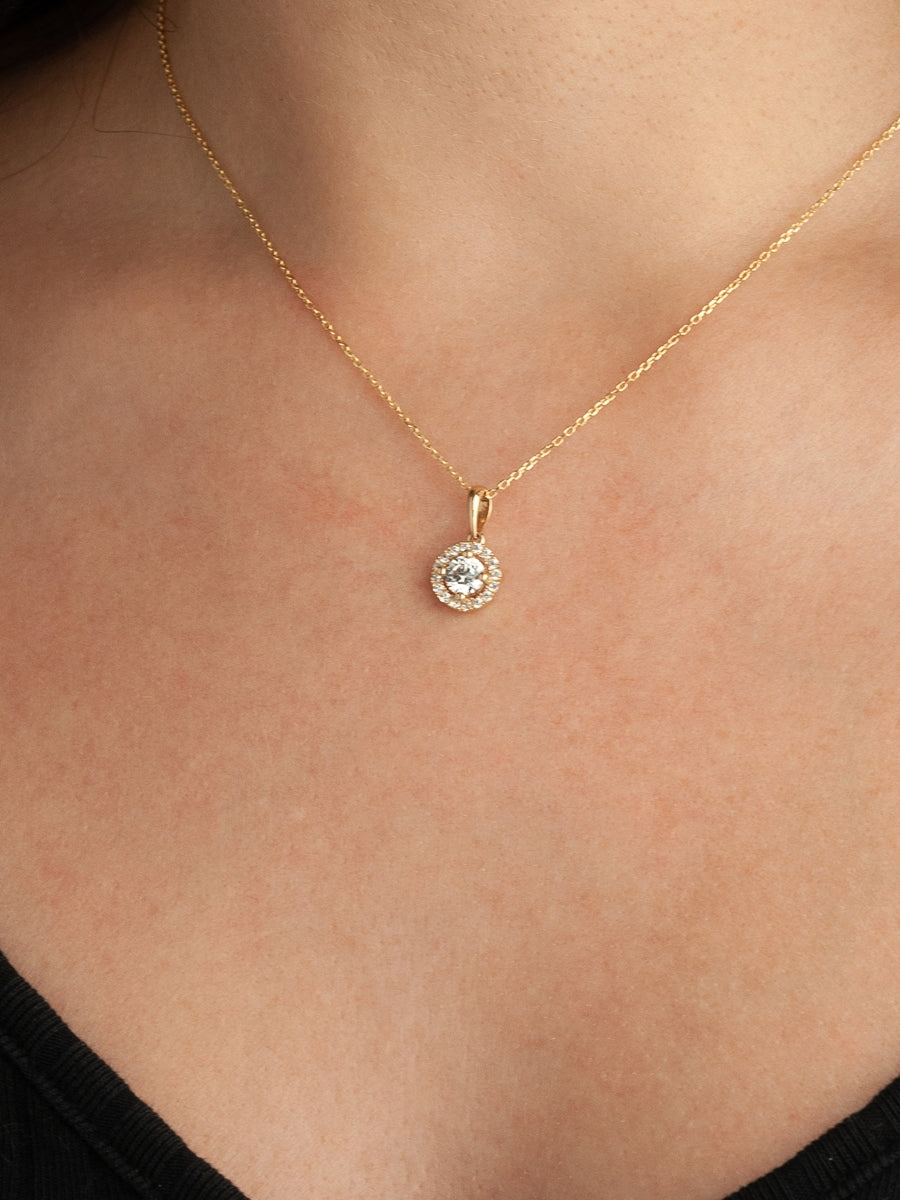 Gold Gemstone Pendant