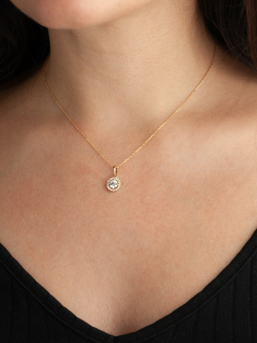Gold Gemstone Pendant