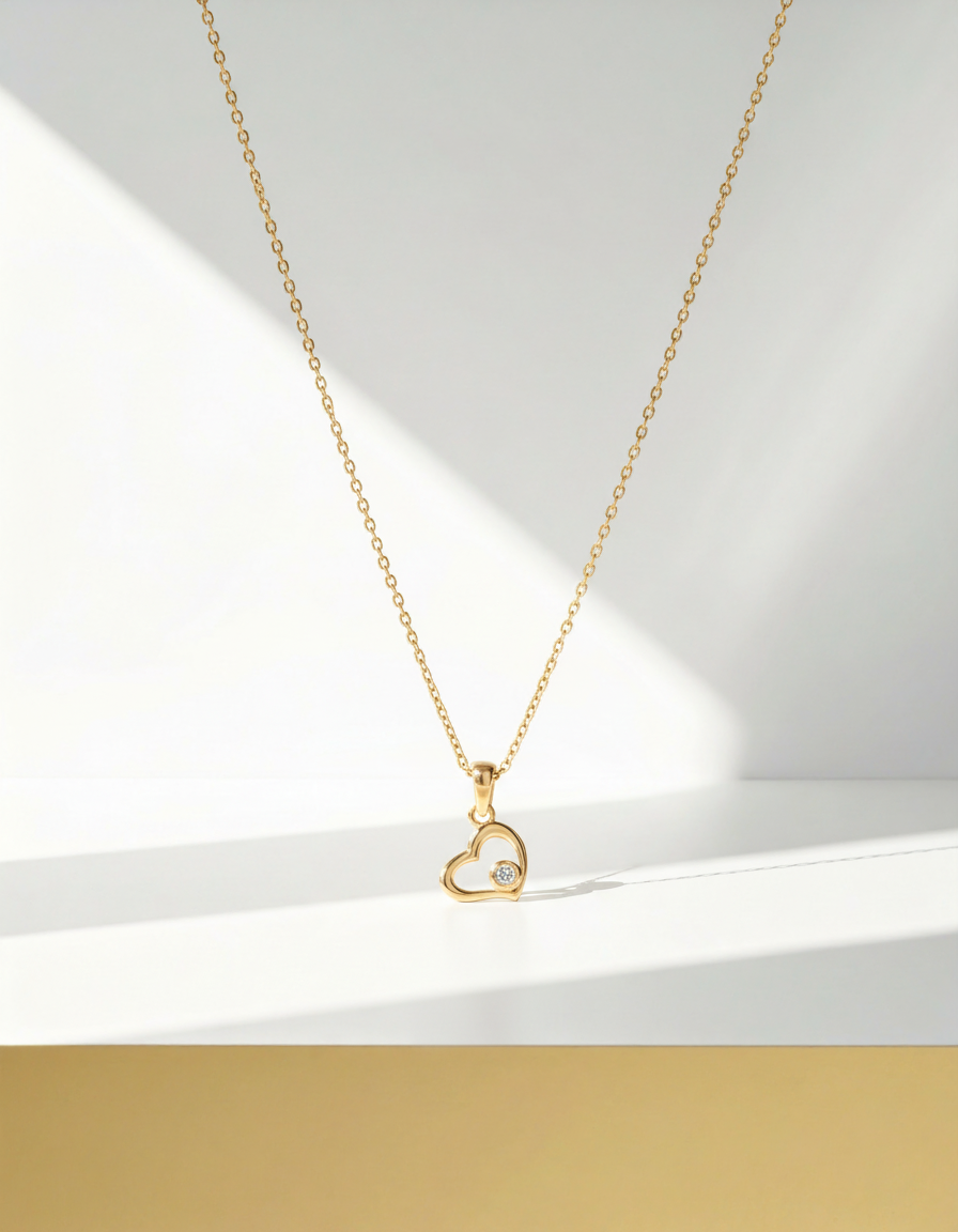 Open Heart Necklace