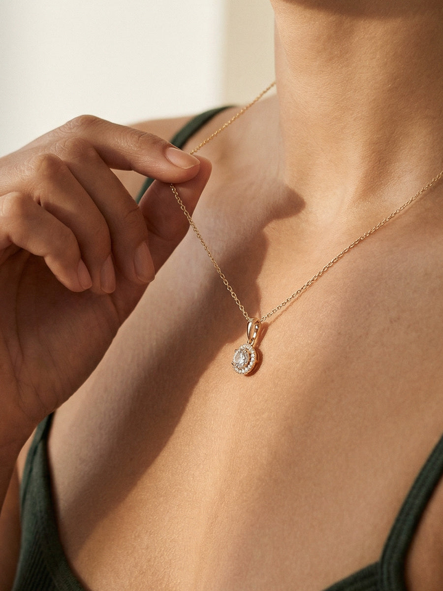 Gold Gemstone Pendant