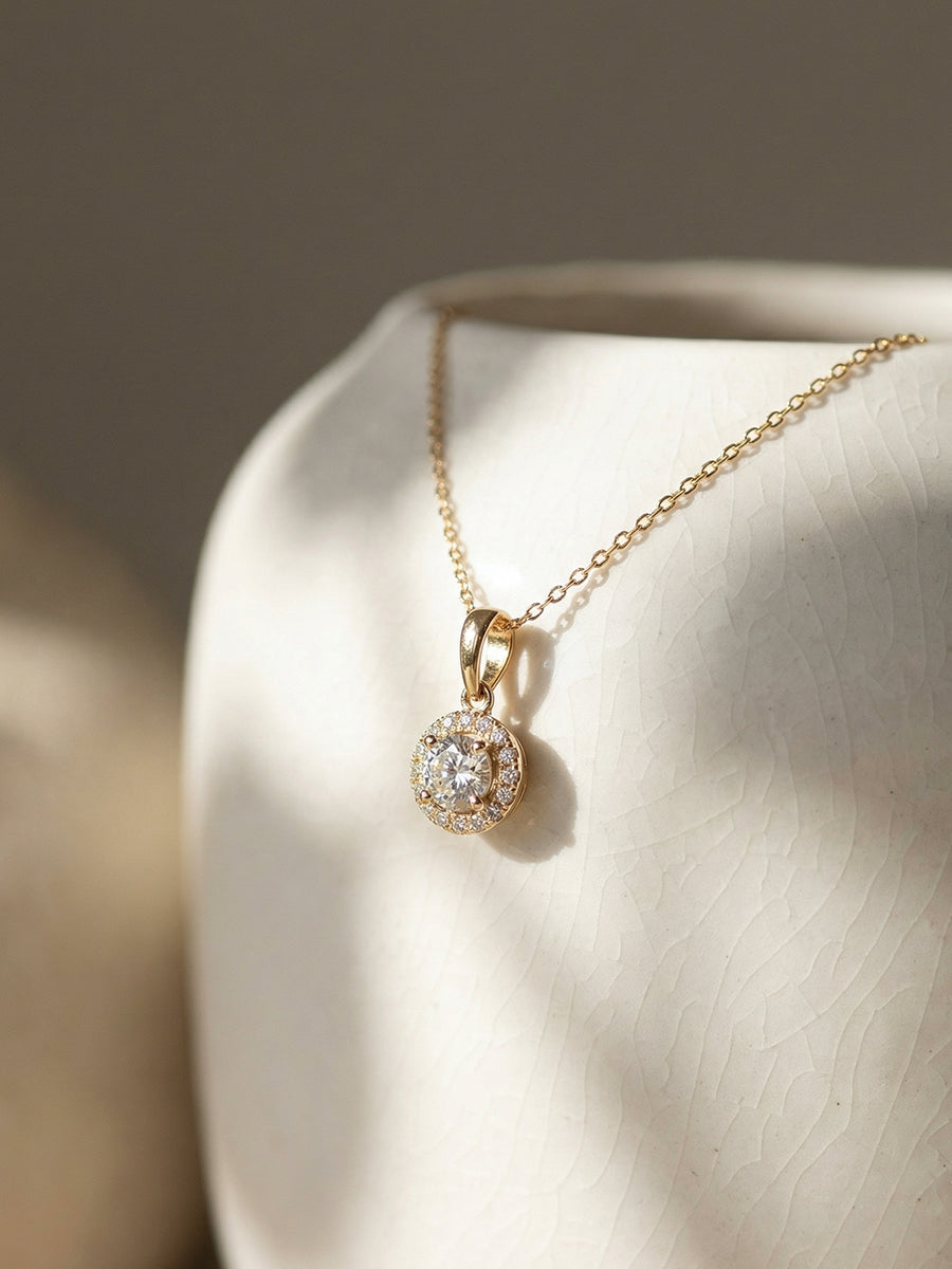 Gold Gemstone Pendant