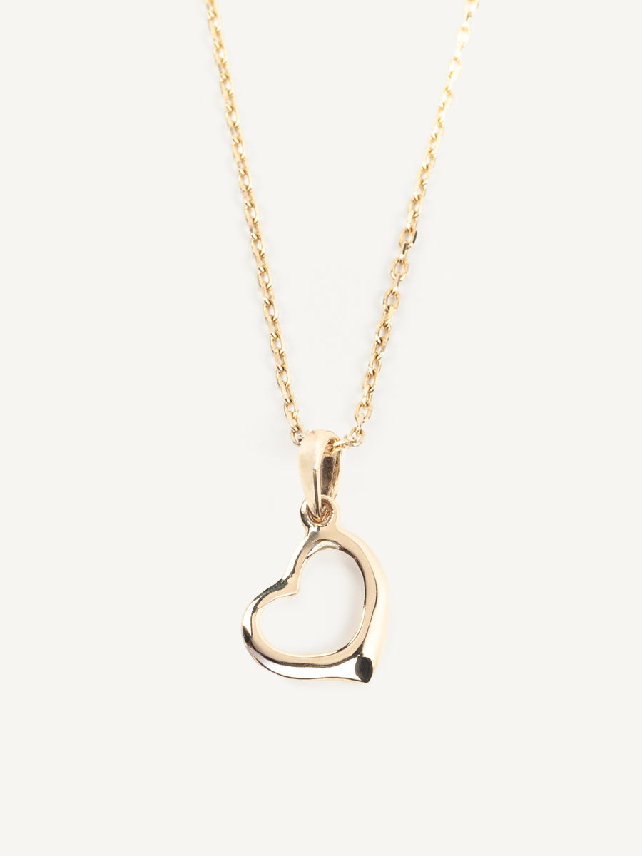 "Hold Me Close" Gold Pendant