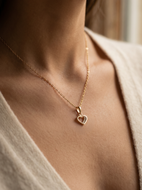 "Better Half" Gold Pendant