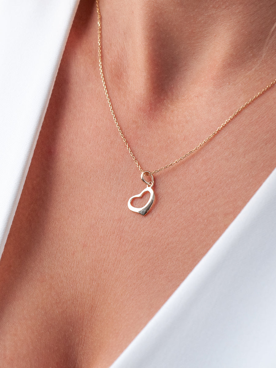"Hold Me Close" Gold Pendant