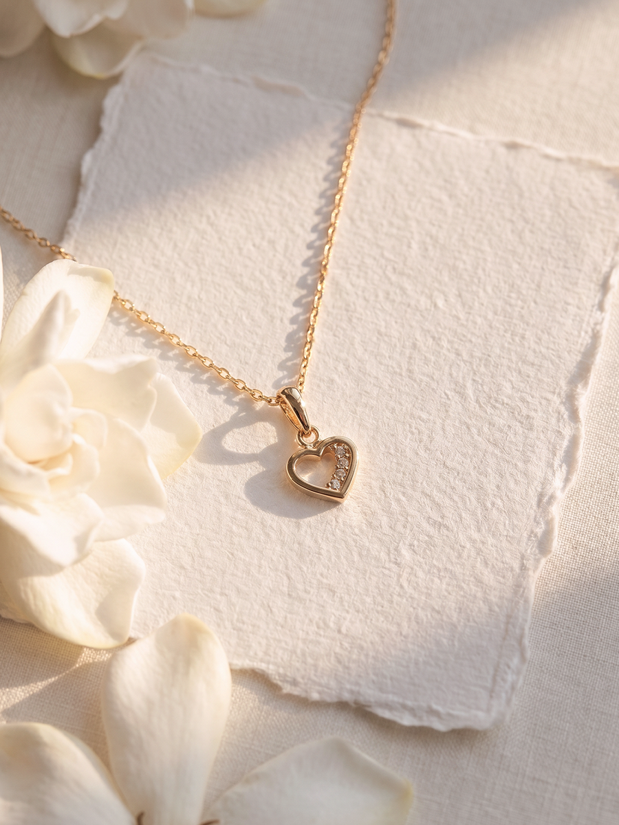"Better Half" Gold Pendant
