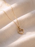 Puffed Heart Gold Pendant