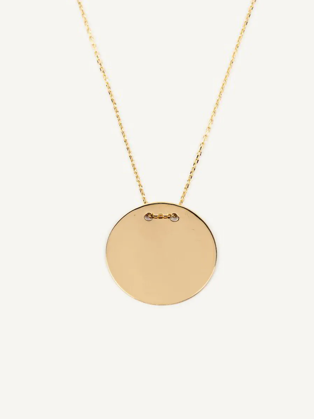 Serene Gold Disc Necklace