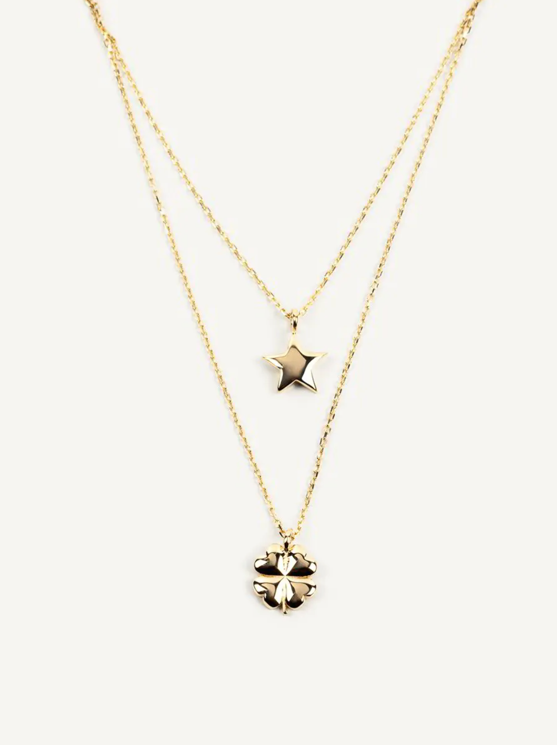 Lucky Clover Gold Necklace