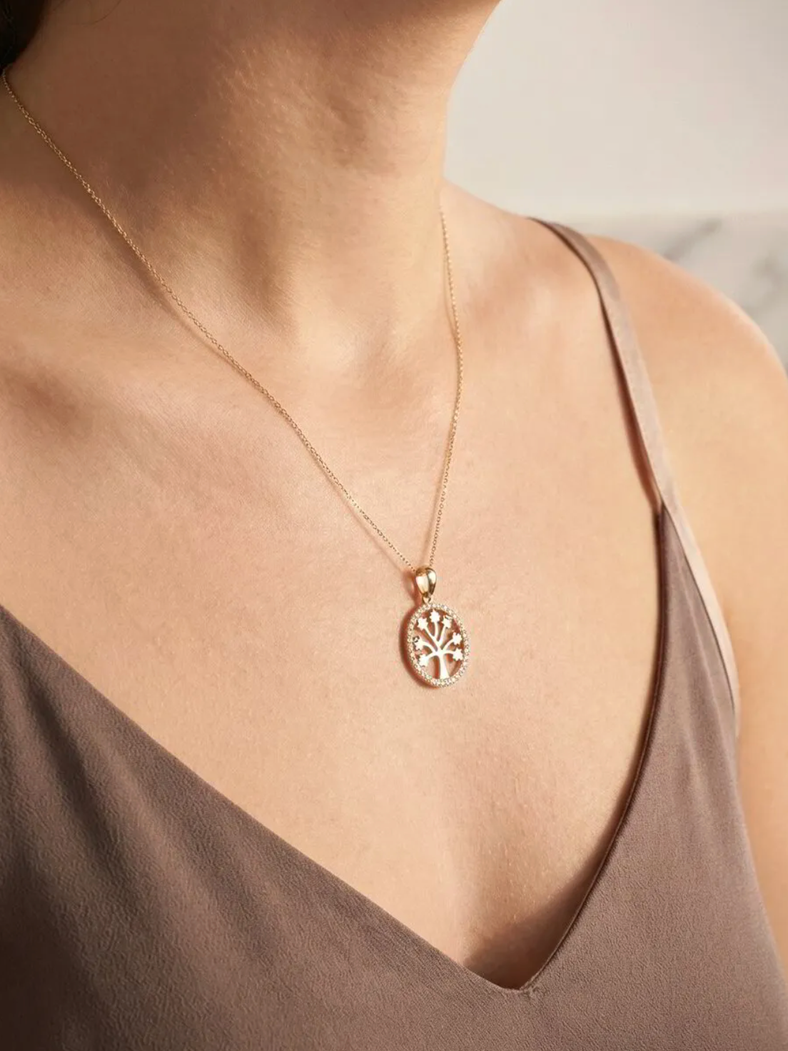 Anima Mundi Gold Pendant
