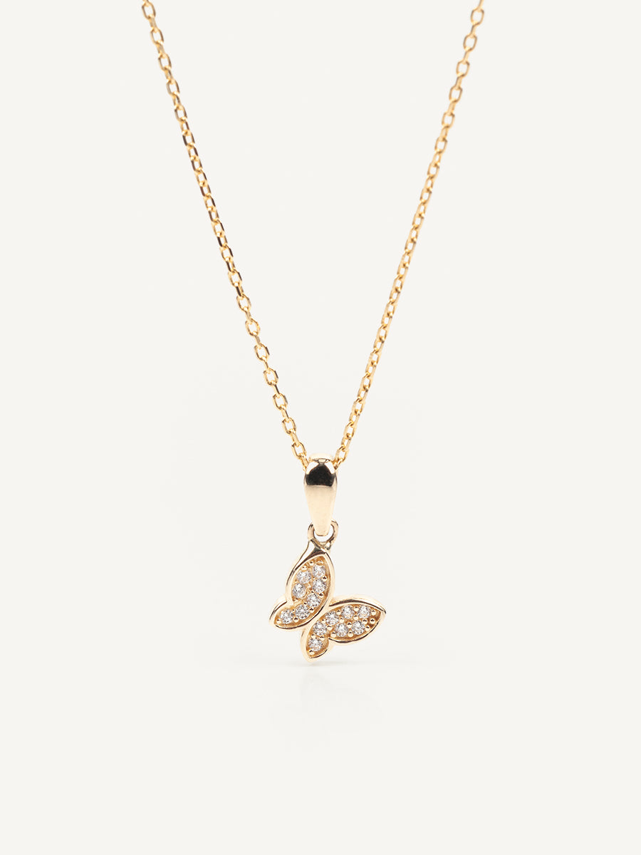 Sweet Butterflies Gold Pendant