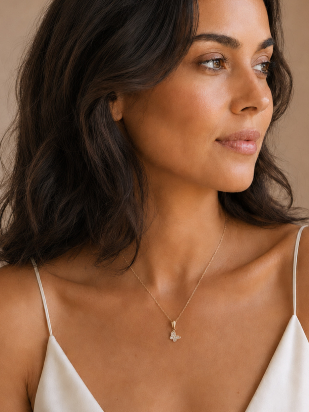 Sweet Butterflies Gold Pendant