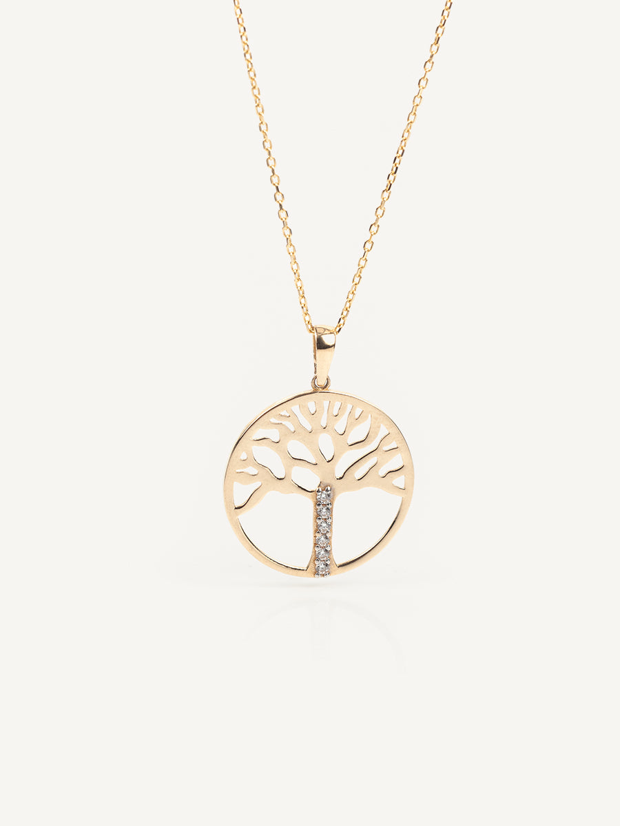 Yggdrasil Essence Gold Pendant