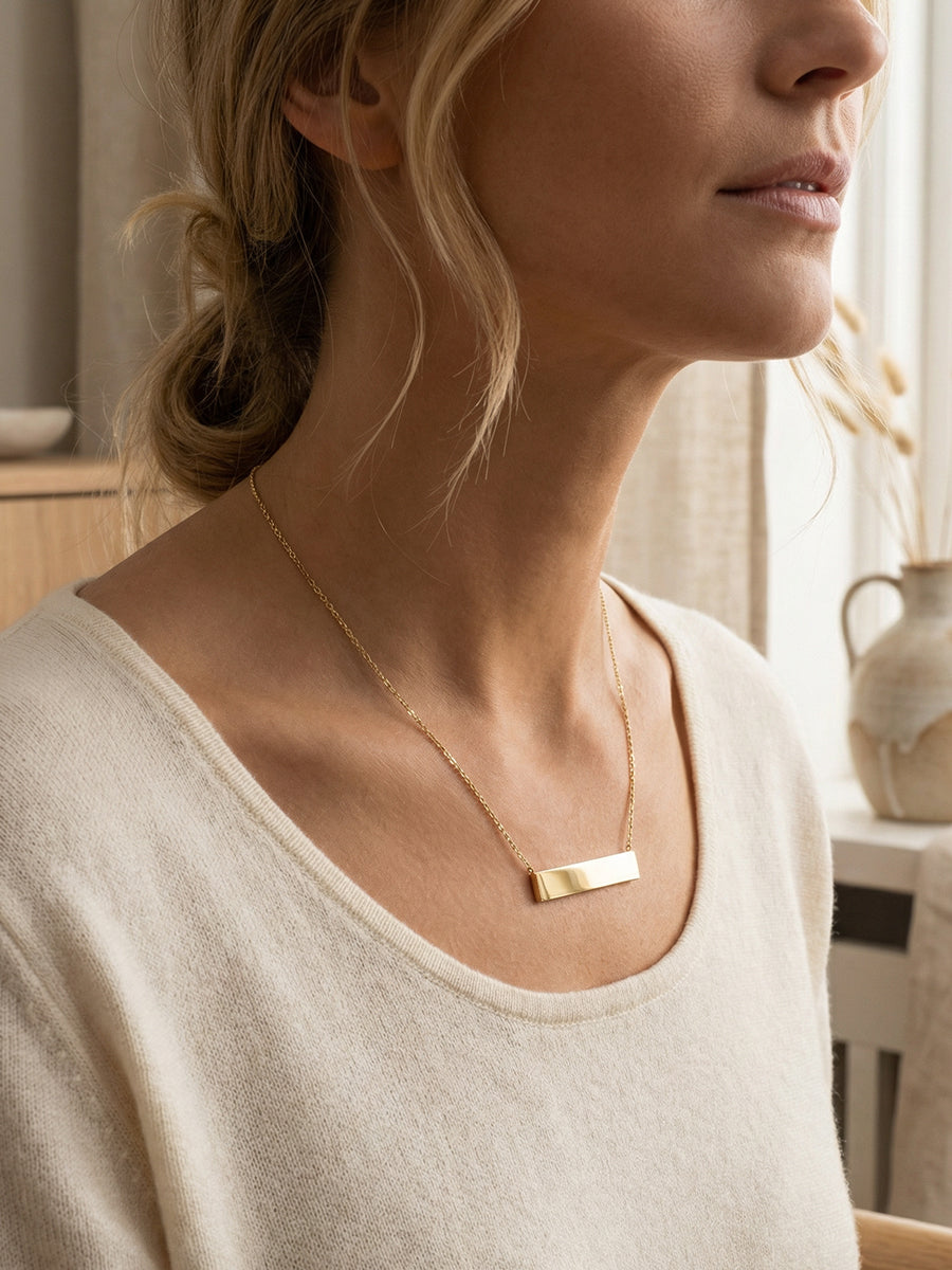 Gold Bar Necklace