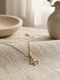 Lucky Butterfly Gold Pendant