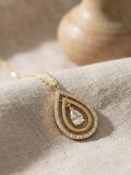 Nero Drop Gold Necklace