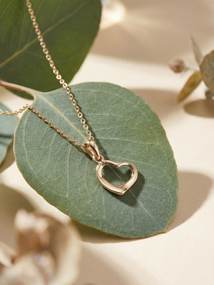 "Hold Me Close" Gold Pendant