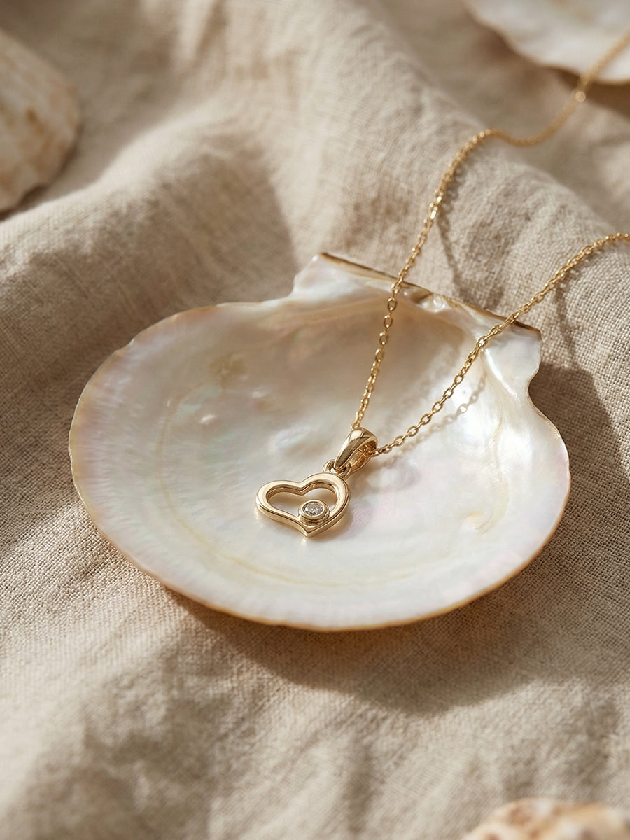 Open Heart Necklace