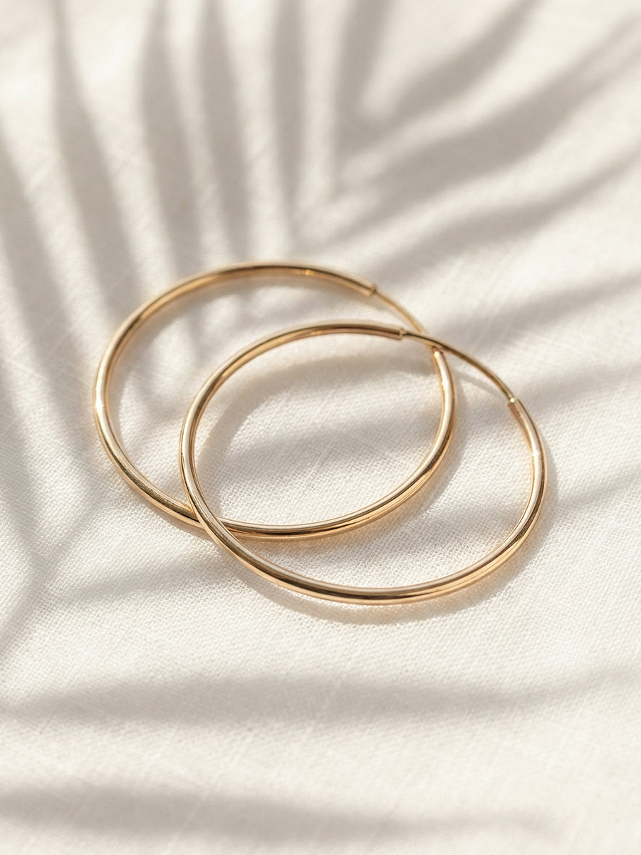Victoria Gold Hoops