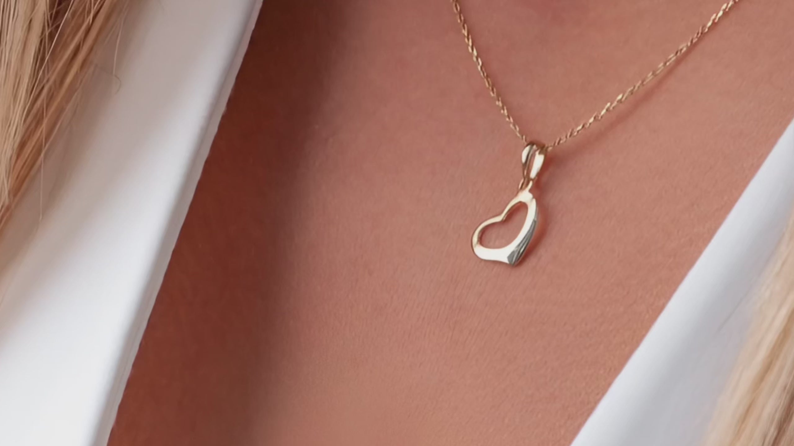 "Hold Me Close" Gold Pendant