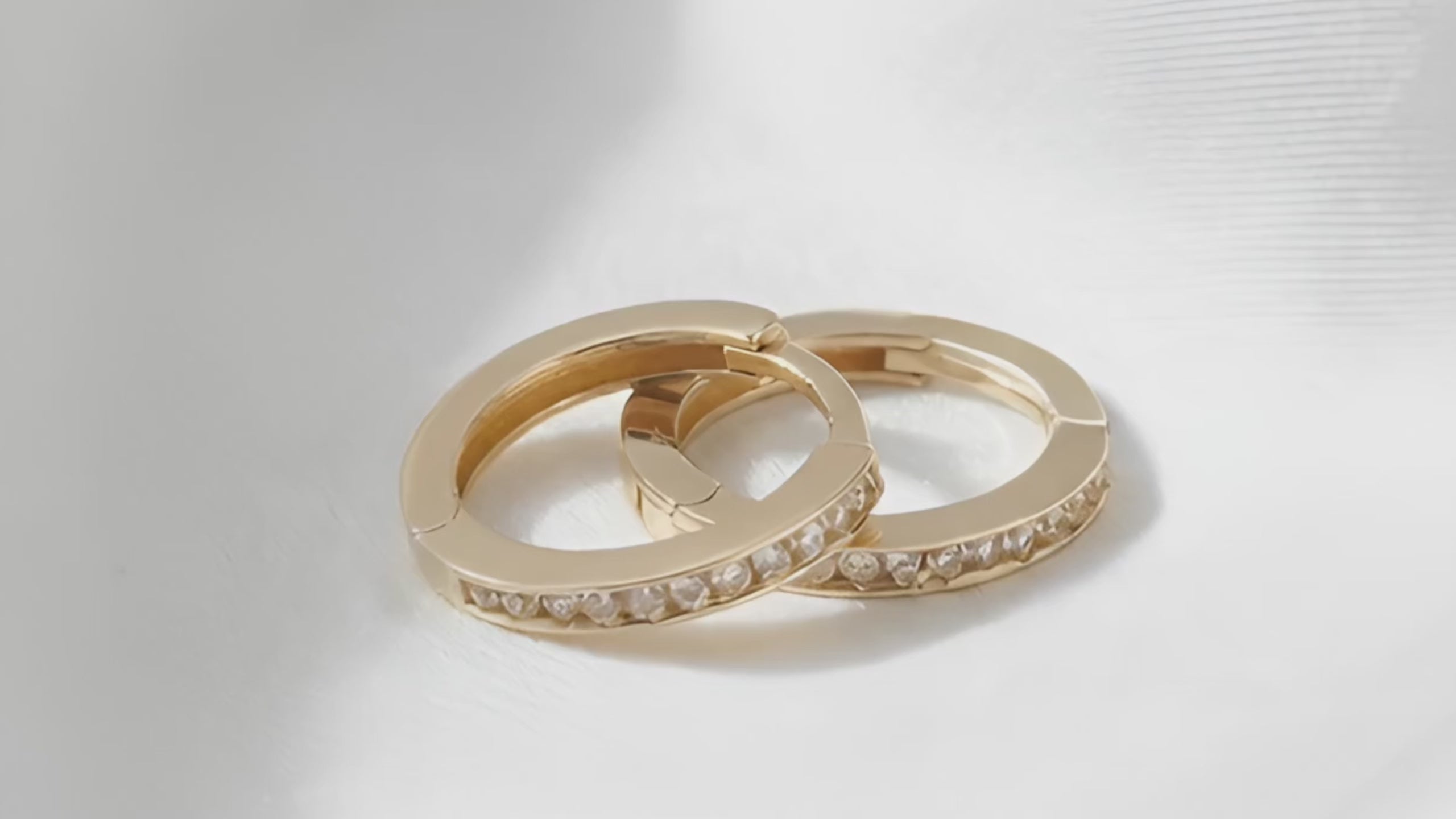 Aeterna Radiance Gold Hoops